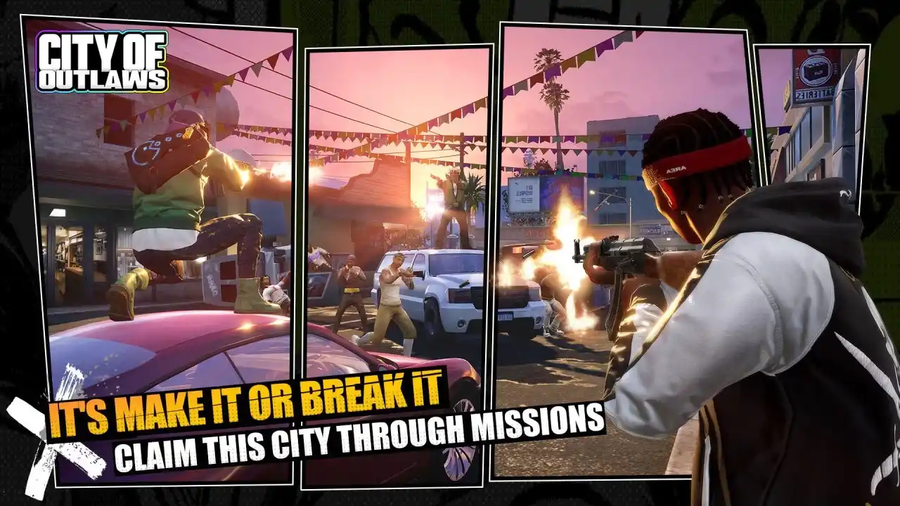 بازی اندروید City of Outlaws مشابه GTA منتشر شد