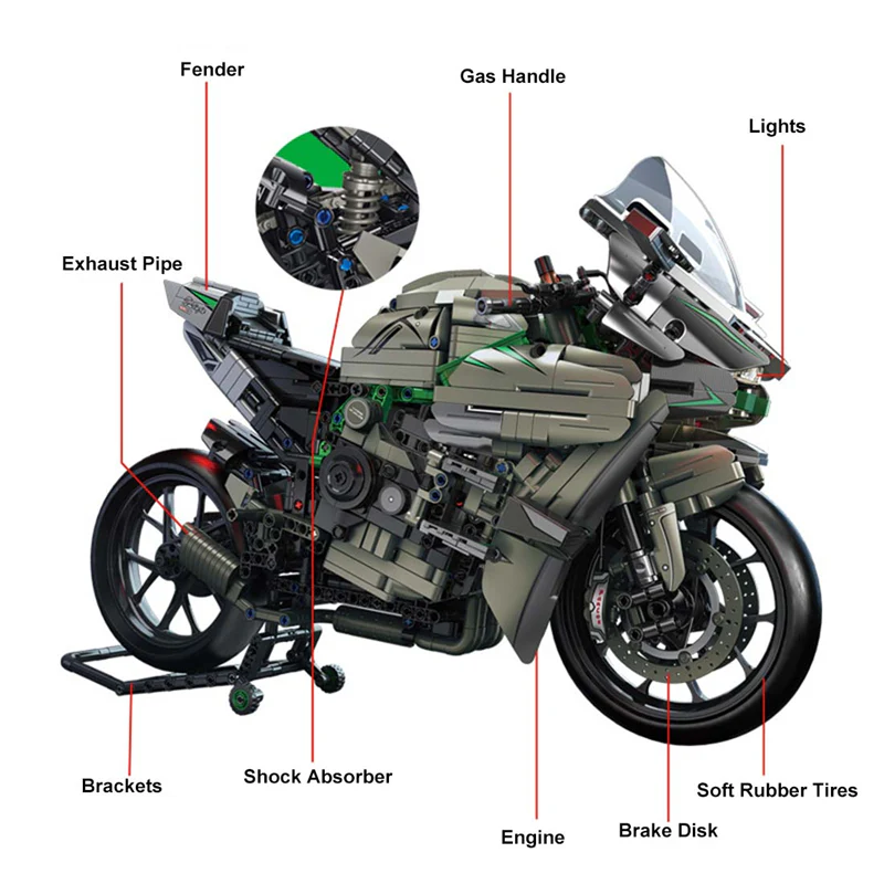 لگو موتور کاواساکی H2R