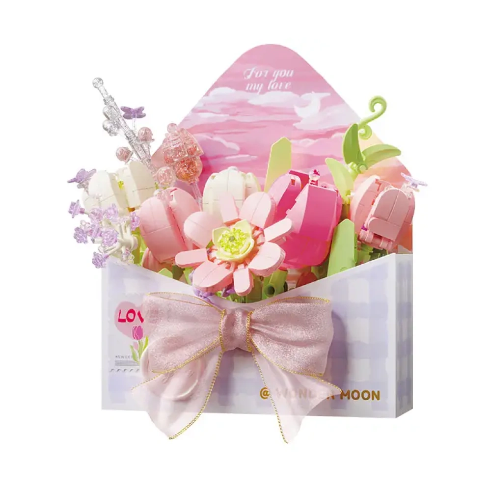 لگو مینی پاکت گل صورتی