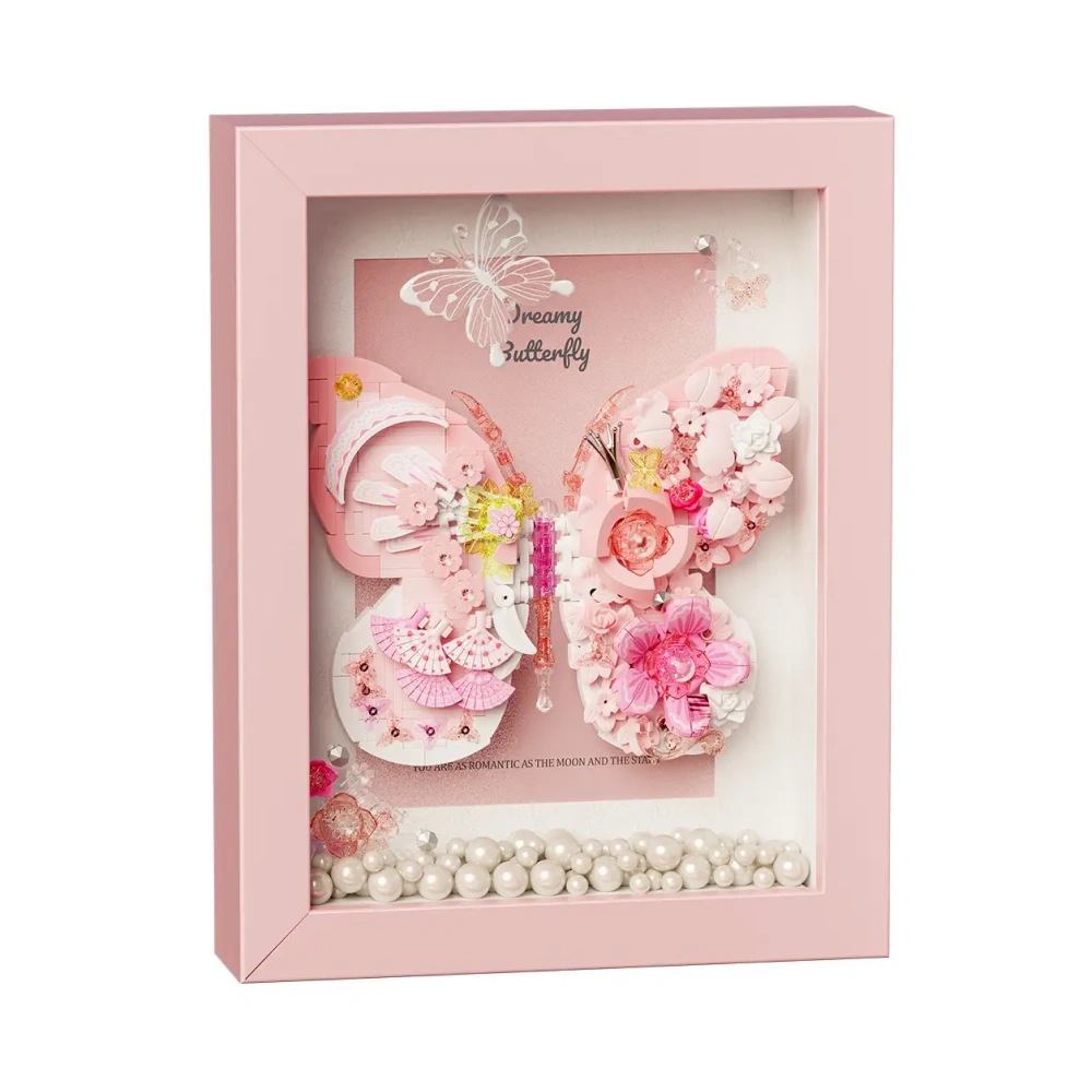 لگو مینی قاب پروانه صورتی