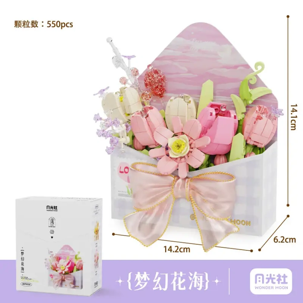 لگو مینی پاکت گل صورتی