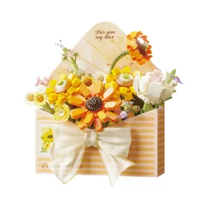 بهترین هدیه شب یلدا برای خانمها: لگو پاکت گل زرد